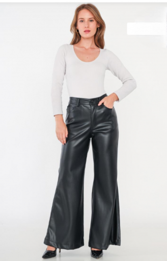 Marlene faux leather trousers